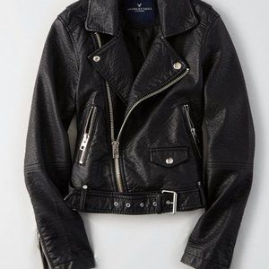 American Eagle Faux Leather Moto Jacket